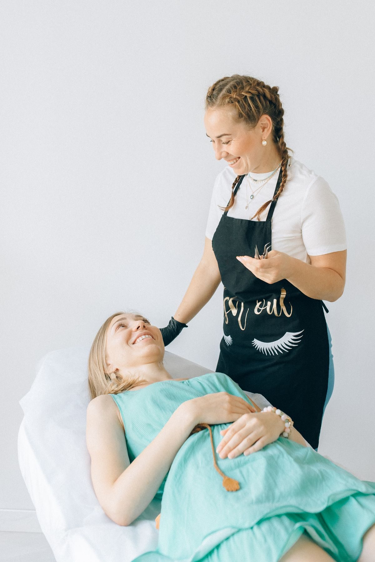 Therapist giving a spa treatment